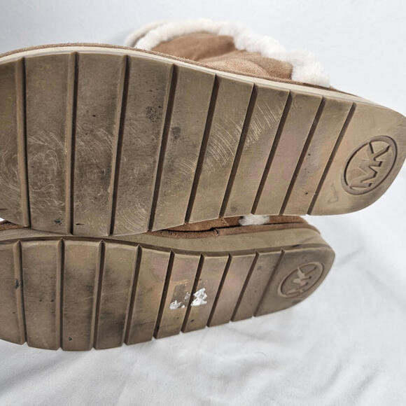 Michael Kors Winter Tall Suede Boots Walnut - size 10 Warm Cozy - Picture 7 of 8